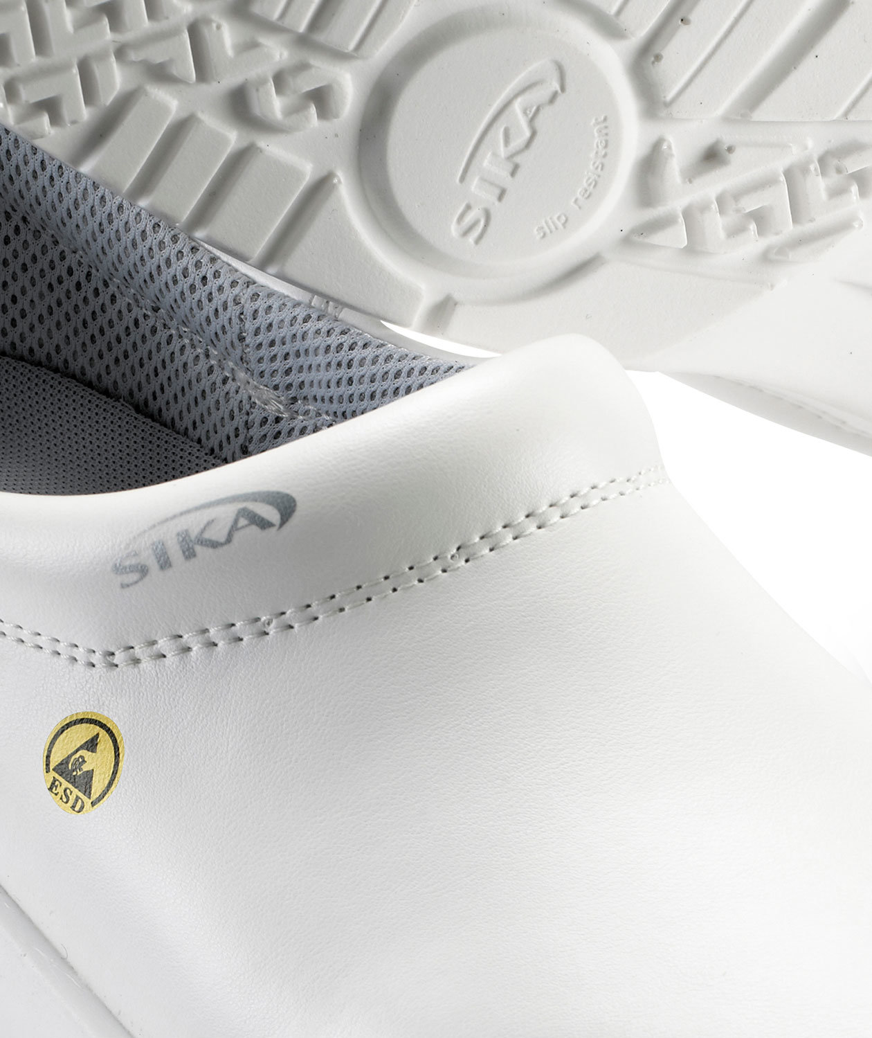 2:a sortering Sika fusion tr&auml;skor med h&auml;lkappa O2, Vit