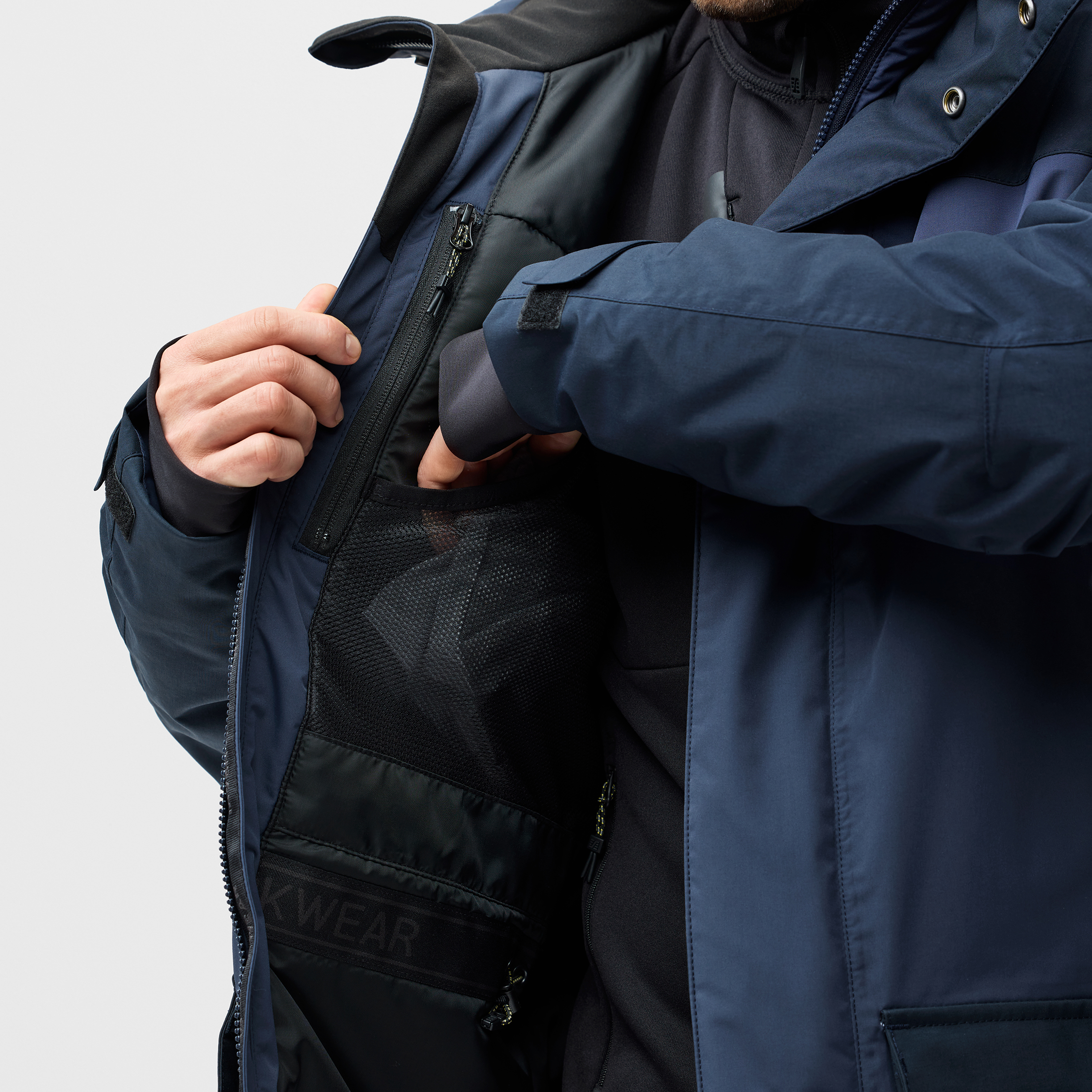 Snickers AllroundWork parka 1801, Navy/Dark Navy, large image number 7