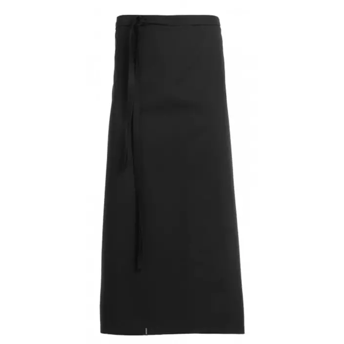 Kentaur long serving apron, Black, Black, large image number 0