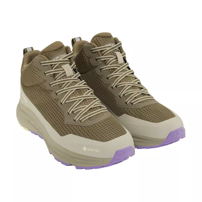Viking Motion Mid GTX sneakers dam, Olive/lila, large image number 1