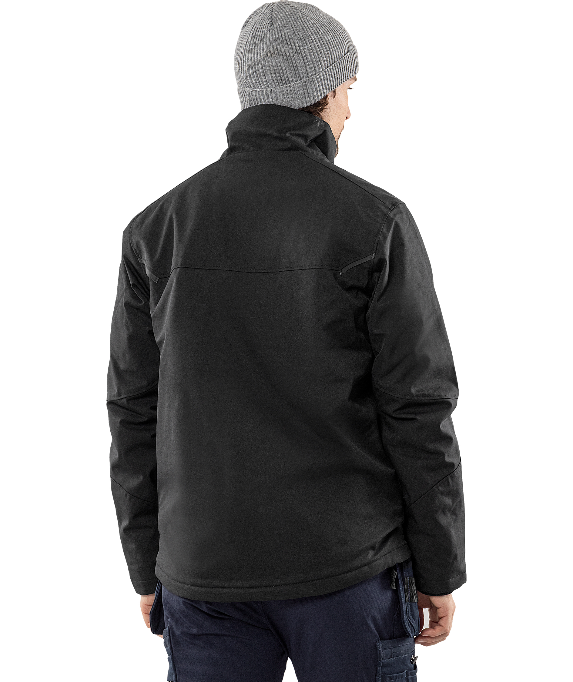 Fristads softshell vinterjacka 4931 GSW full stretch, Svart, large image number 3