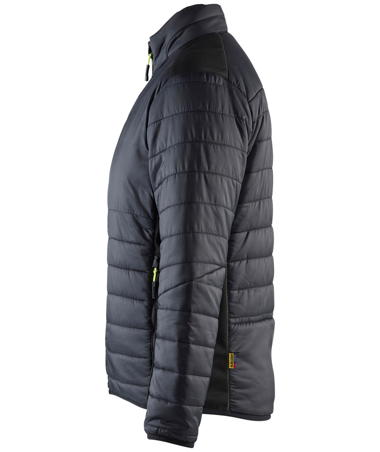 Bl&aring;kl&auml;der women's quilted jacket, Black/Hi-Vis Yellow, large image number 2