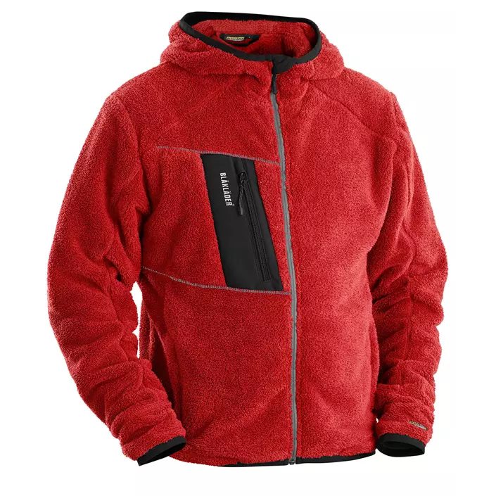 Blåkläder pile jacket, Red, large image number 0
