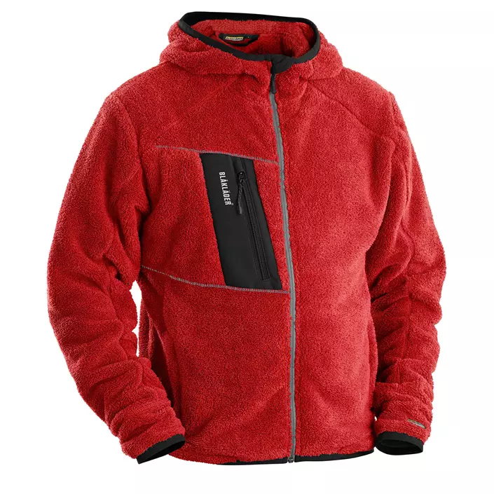 Blåkläder pile jacket, Red, large image number 0