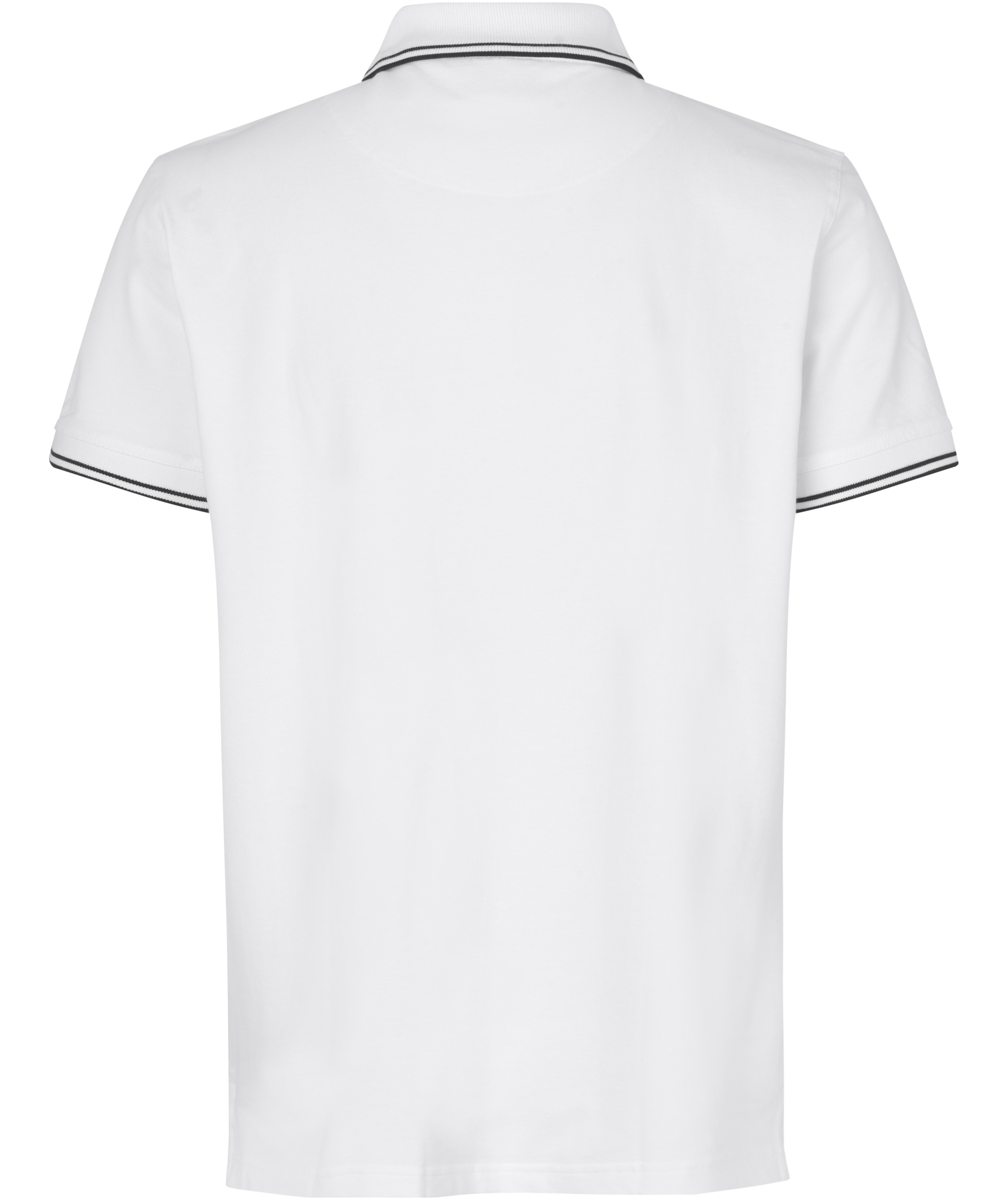 ID Stretch poloshirt with contrast, White, large image number 1