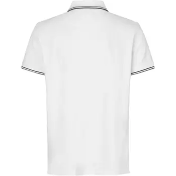 ID Stretch polo T-shirt med kontrast, Hvid