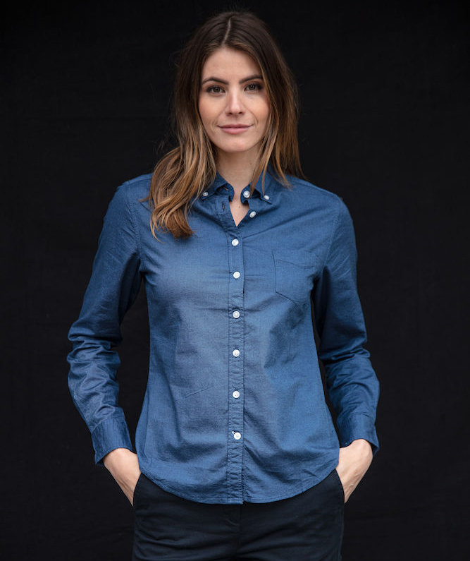 Cutter & Buck Hansville dameskjorte, Blue Oxford, large image number 1