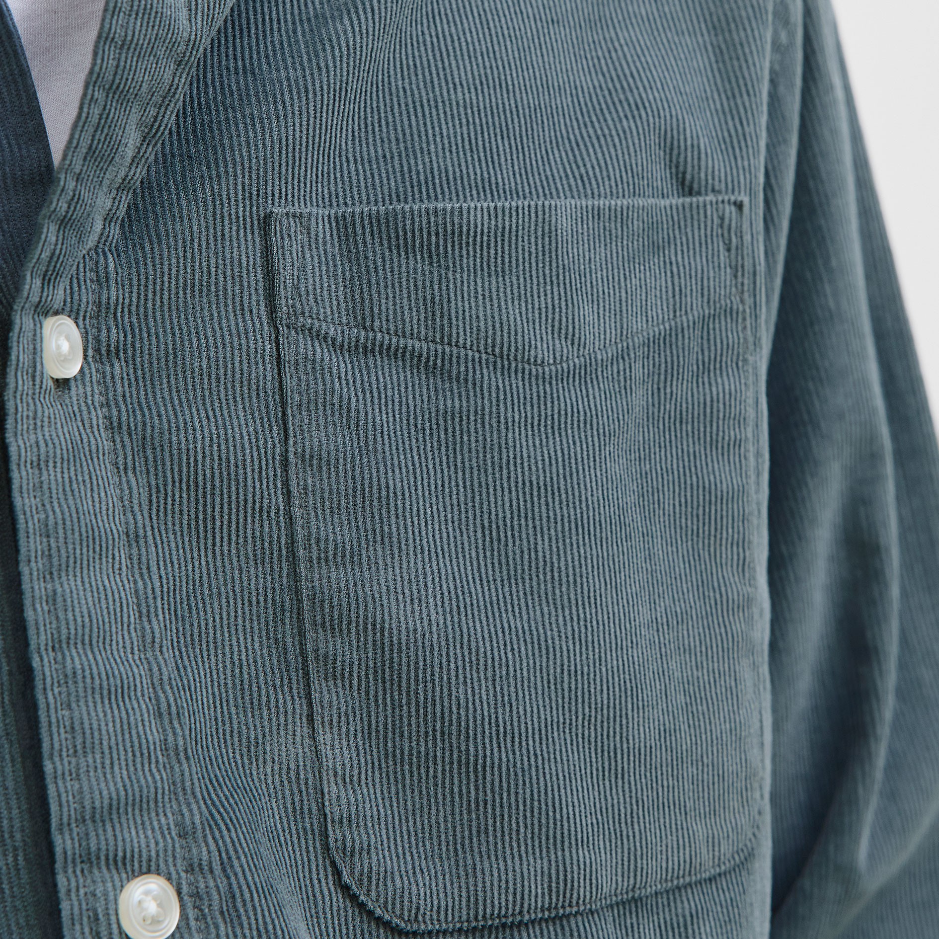 Jack & Jones JJECLASSIC Corduroy skjorte, Stormy Weather, large image number 3