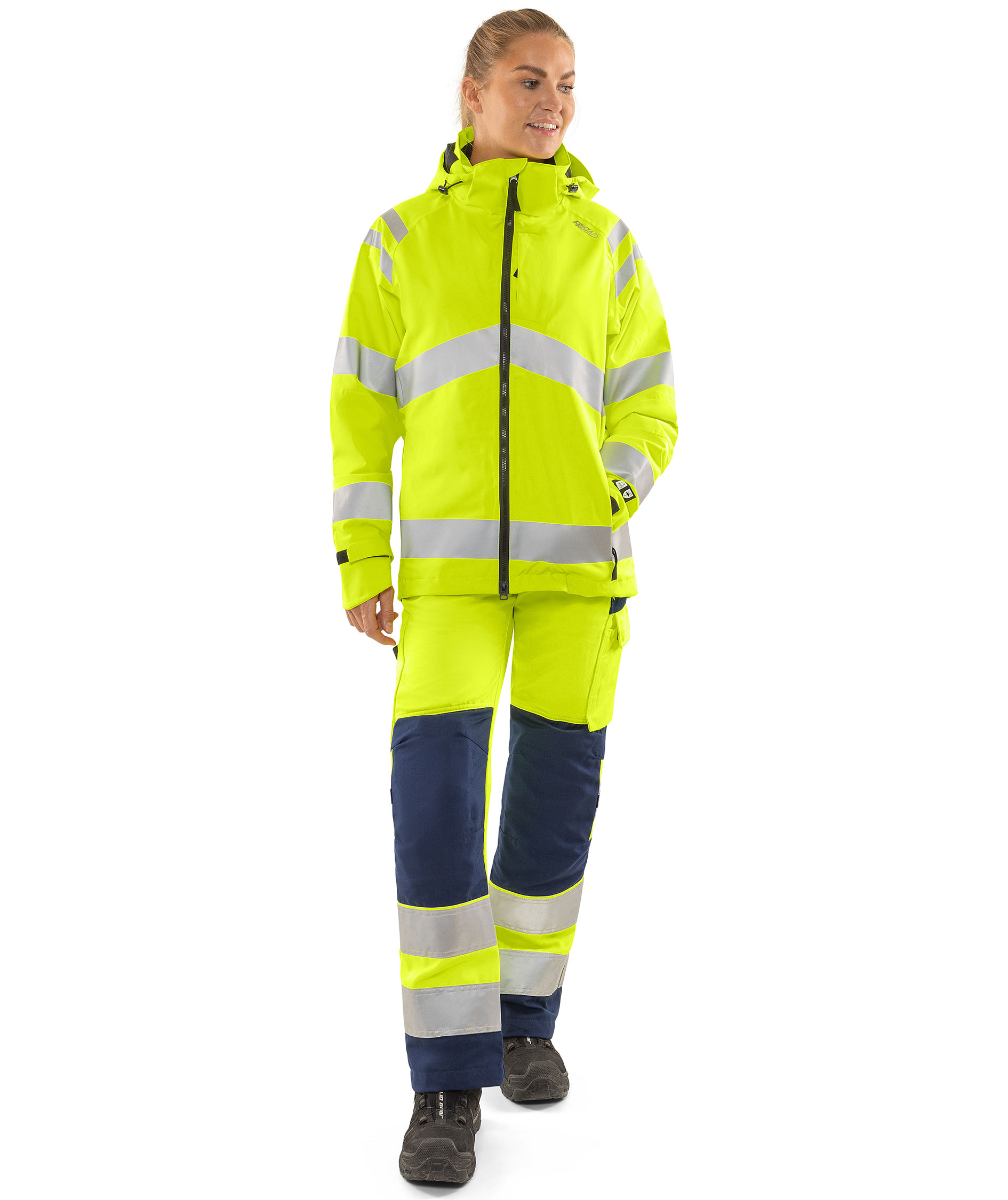 Fristads women's shell jacket 4681 GLPS, Hi-Vis Yellow, large image number 1
