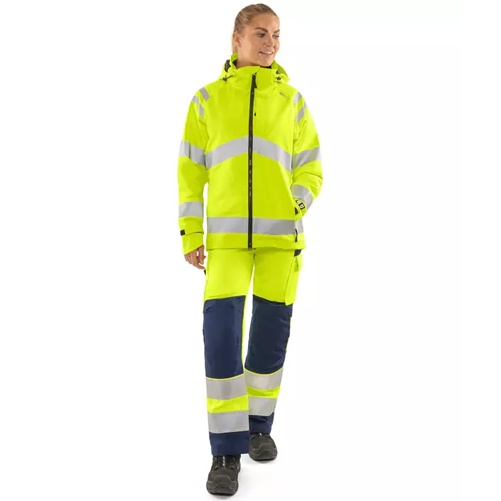 Fristads women's shell jacket 4681 GLPS, Hi-Vis Yellow, large image number 1
