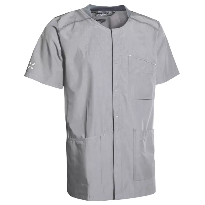Nybo Workwear Sporty kurzärmlige Hemd, Grau Melange, large image number 0