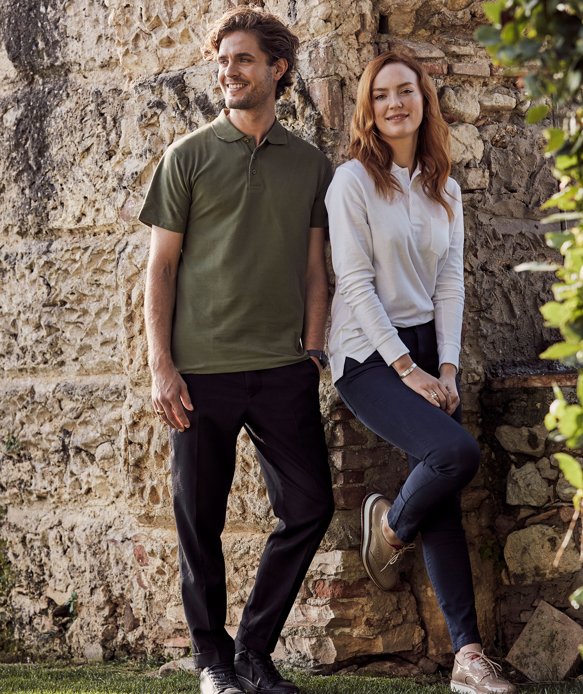 Clique Basic polo, Army Green