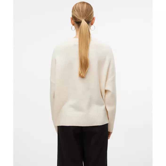 Vero Moda VMBOOM stickad tröja dam, Birch Melange, large image number 2