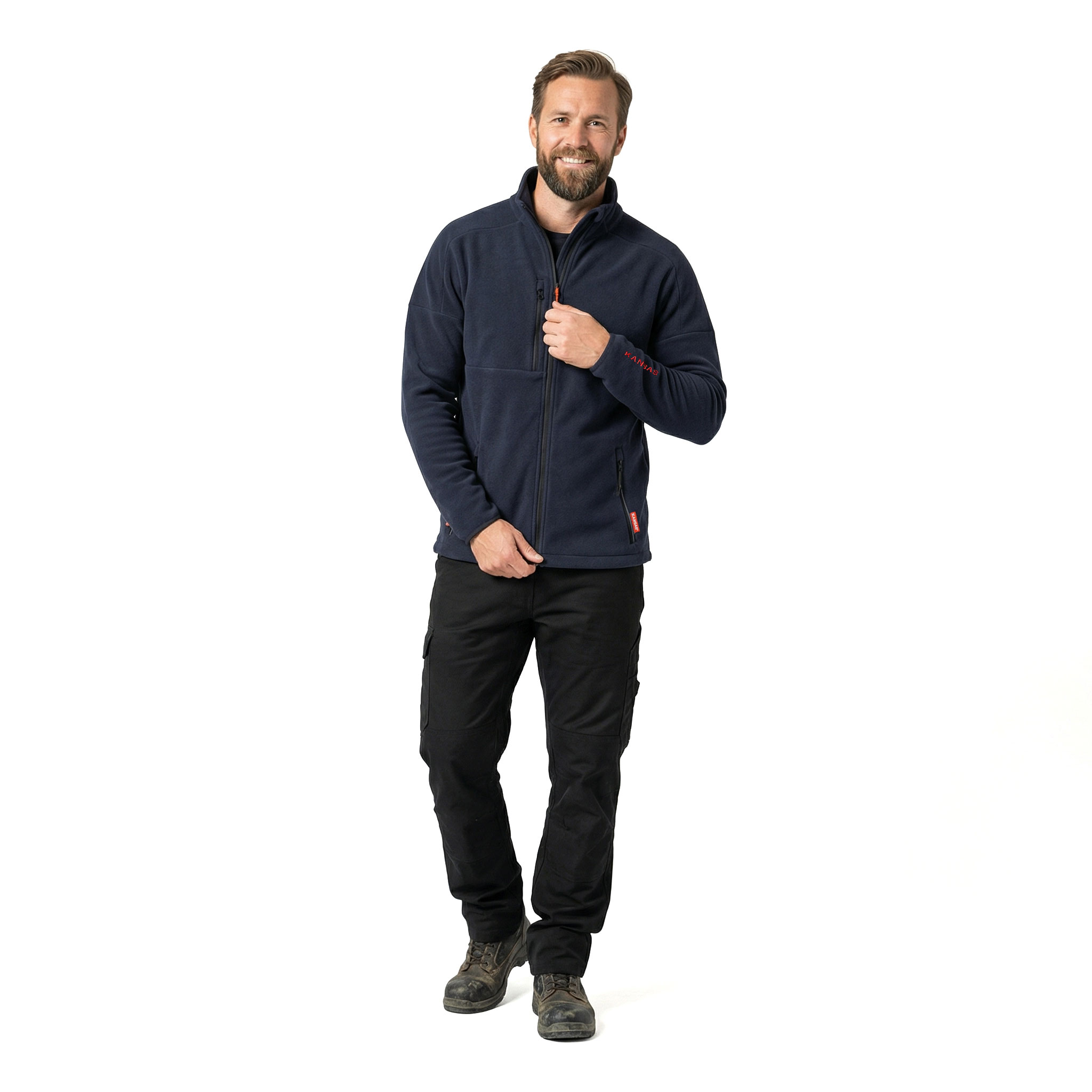 Kansas Evolve fleece jacket, Dark Marine Blue, large image number 2