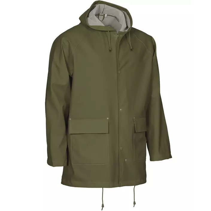 Elka Elements Outdoor PU/PVC rain jacket, Olive Green, large image number 0