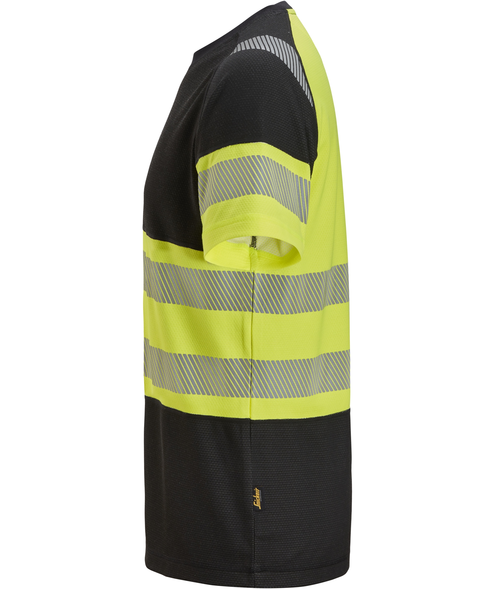 Snickers T-shirt 2538, Black/Hi-Vis Yellow, large image number 5