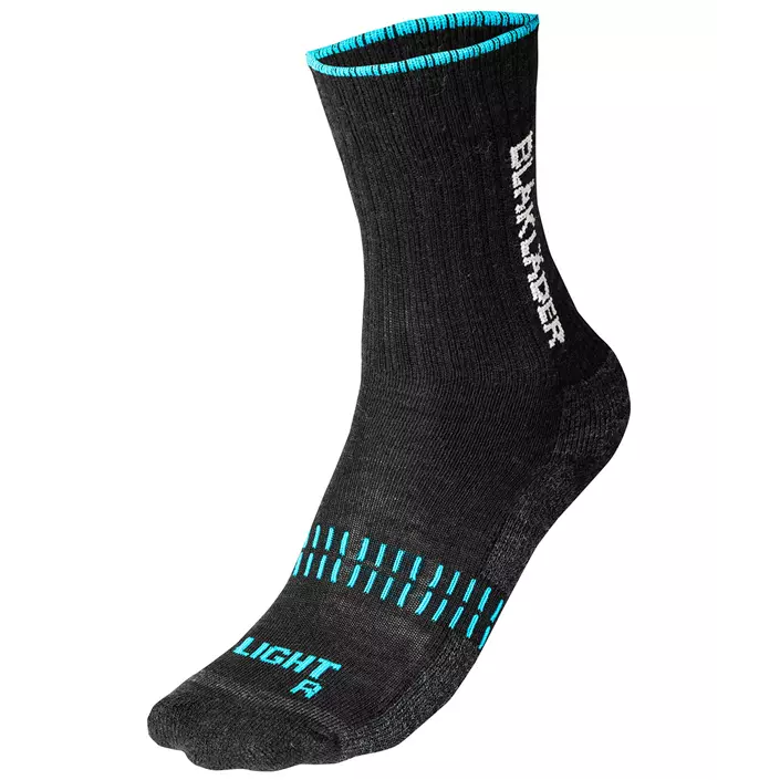 Blåkläder Light socks, Black/Blue, large image number 0