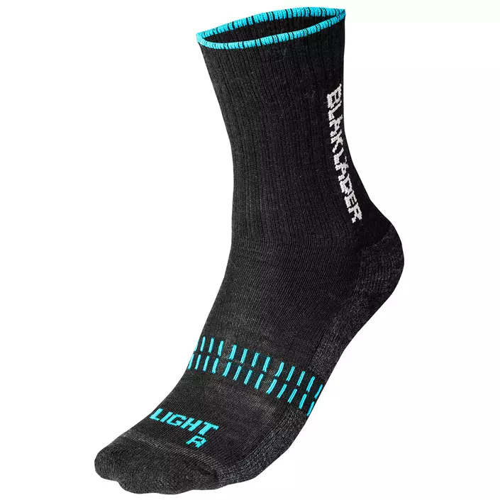 Blåkläder Light socks, Black/Blue, large image number 0