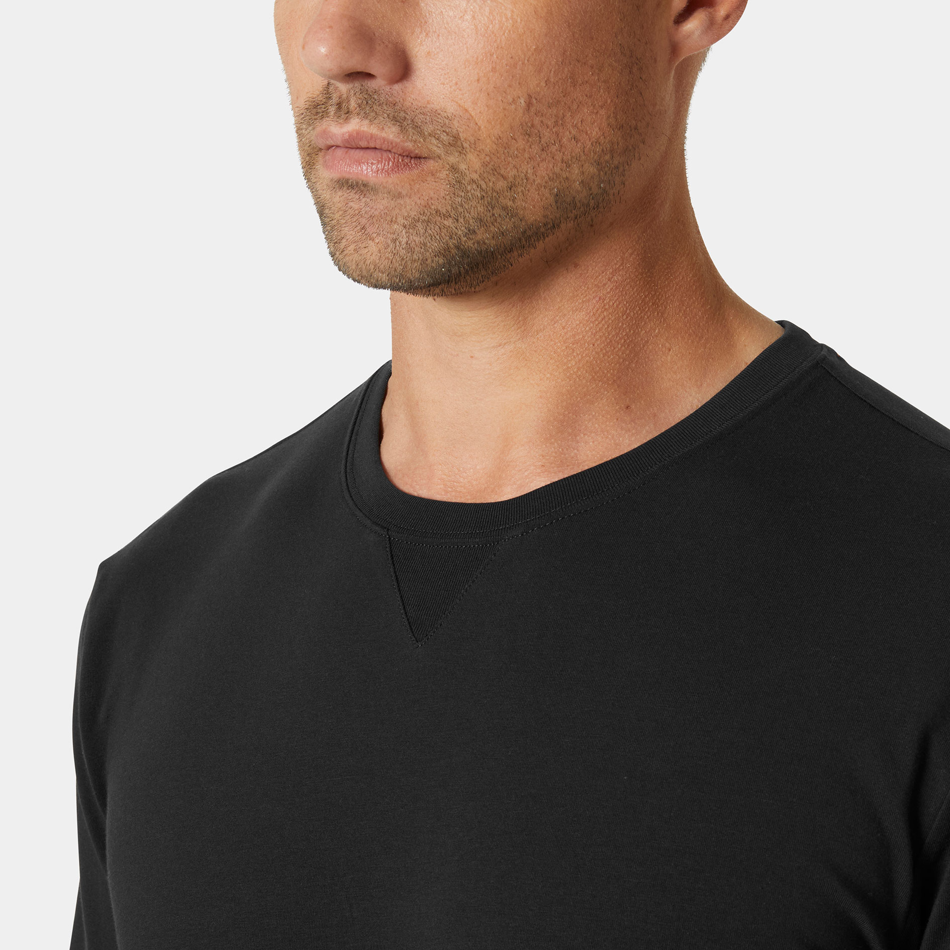 Helly Hansen Kensington lang&aelig;rmet T-shirt, Black, large image number 4