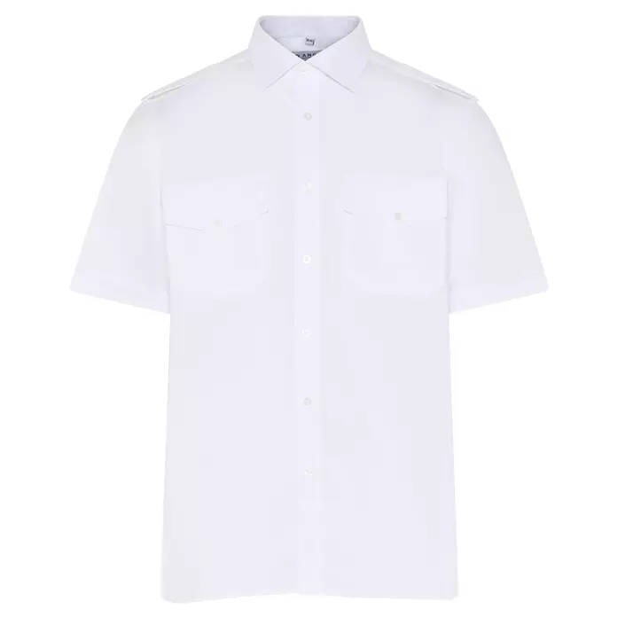 Angli Classic kortærmet stretch pilotskjorte, Hvid, large image number 0