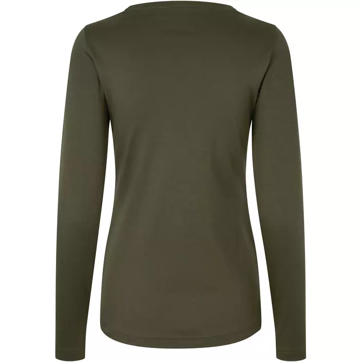 ID Identity Interlock långärmad T-shirt dam, Oliv, large image number 1