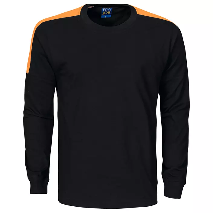 ProJob long-sleeved T-shirt 2020, Black/Orange, large image number 0