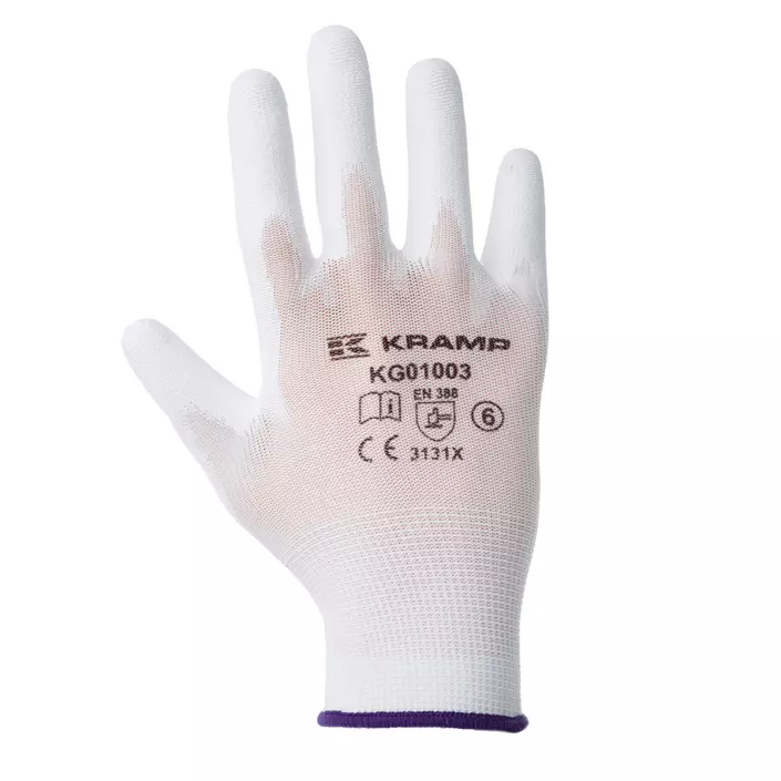 Kramp 3-pack mounting gloves, White, large image number 0