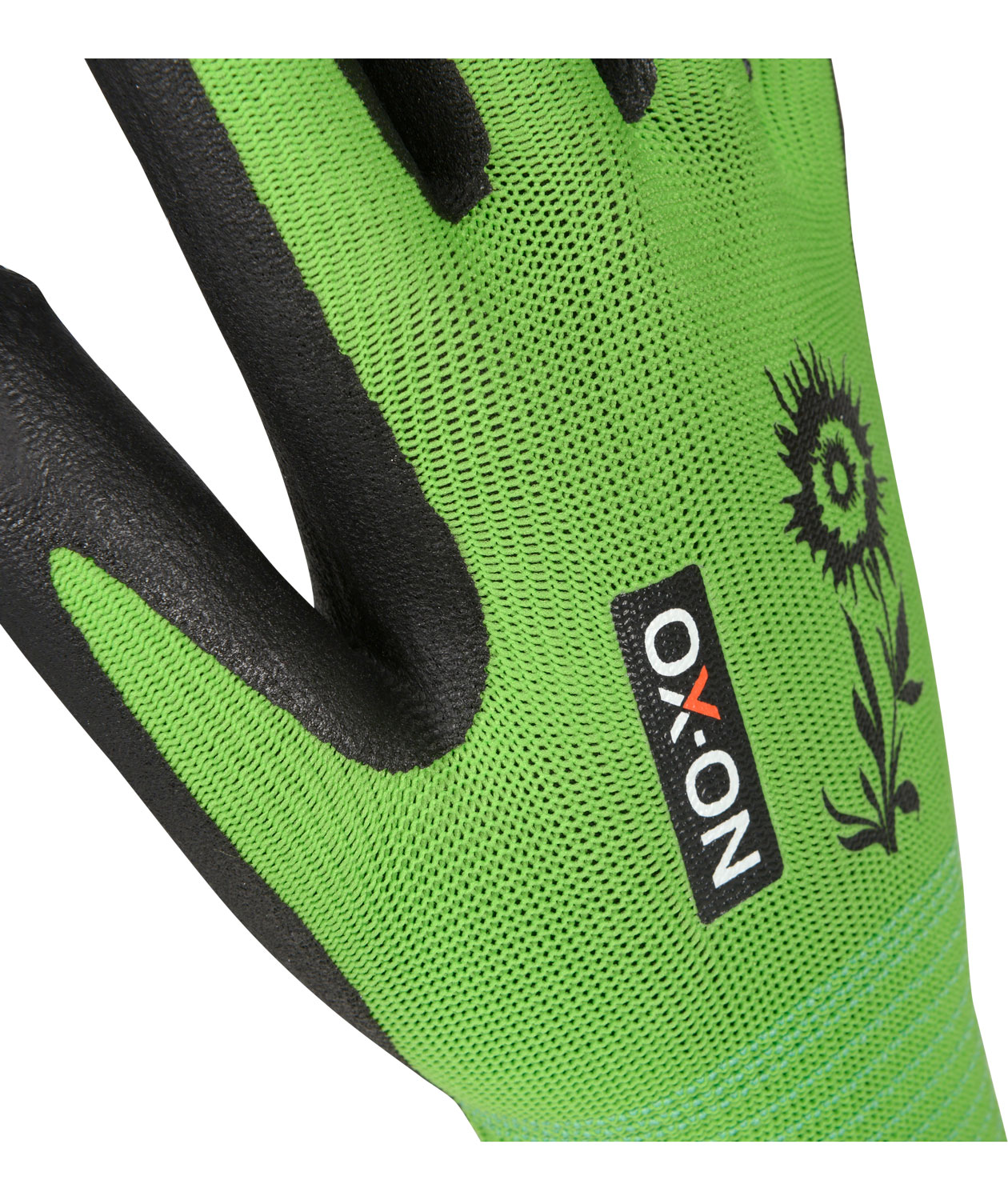 OX-ON Garden Comfort 5300 arbetshandskar, Gr&ouml;n/Svart