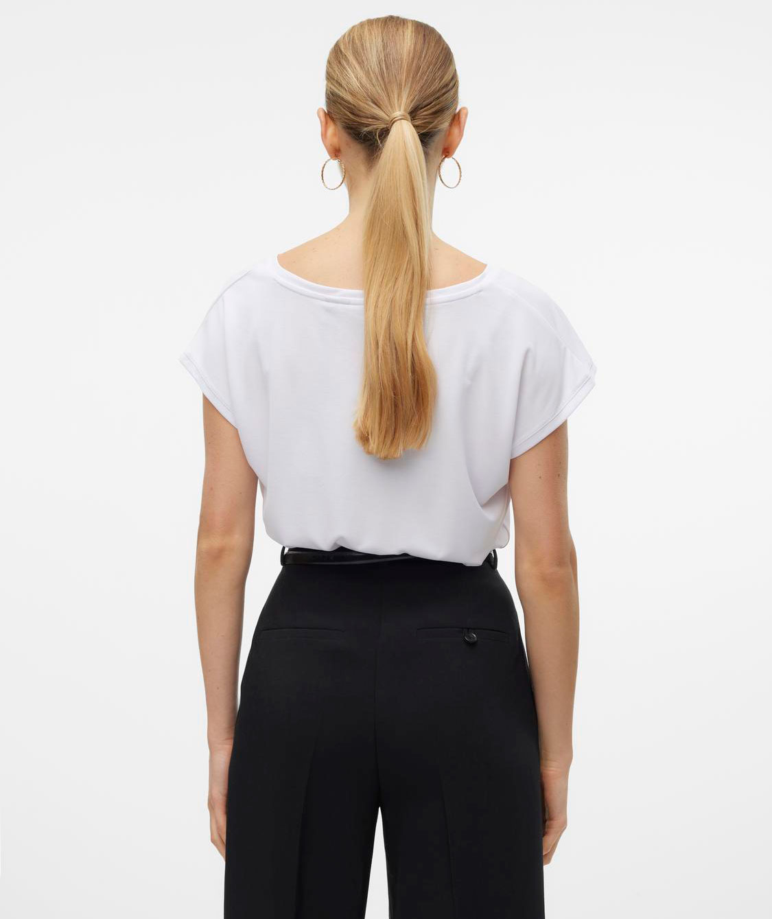 Vero Moda VMFILLI Damen T-shirt, Bright White, Bright White, large image number 2