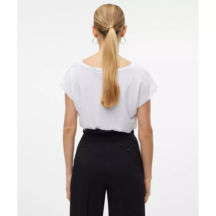 Vero Moda VMFILLI dame T-shirt, Bright White, large image number 2