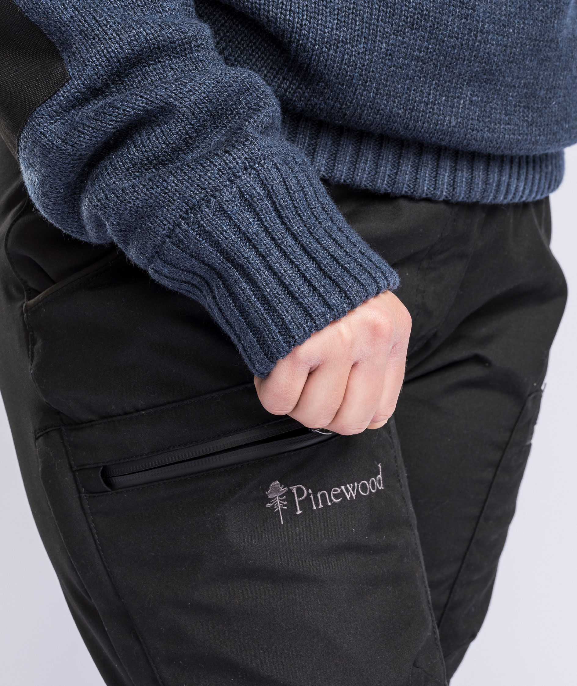 Pinewood&nbsp;Hurricane dame striktr&oslash;je med membran, Dark Navy Melange, large image number 7