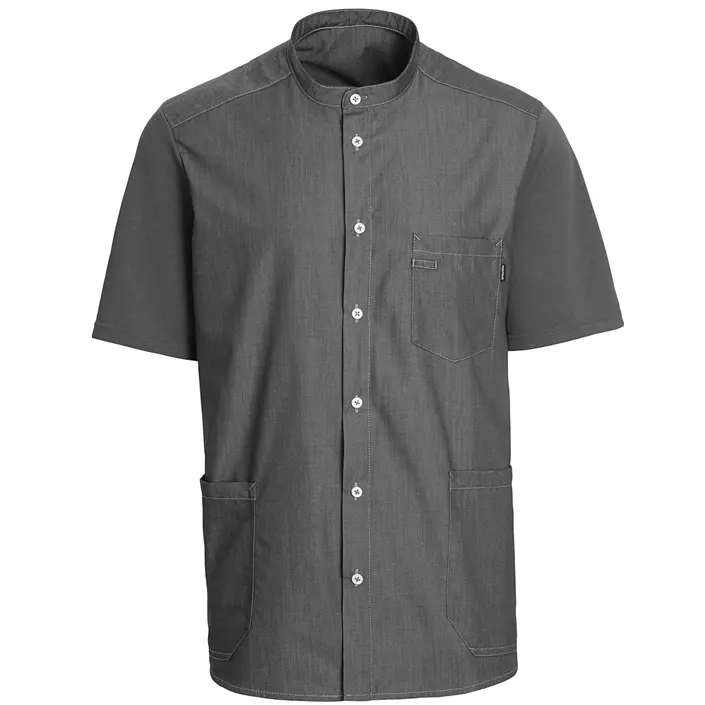 Kentaur short-sleeved pique shirt, Grey Melange, large image number 0