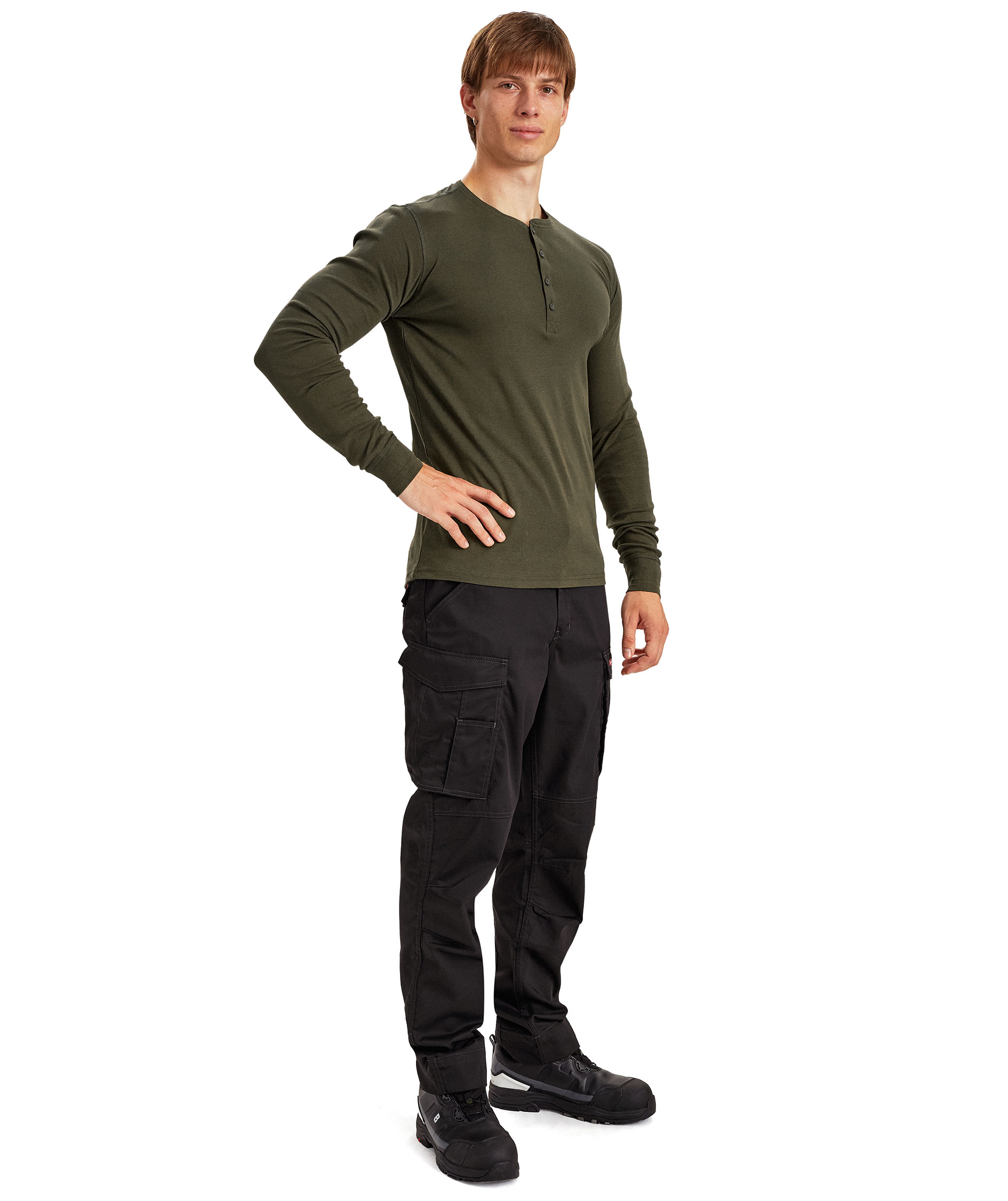 Engel Extend lang&aelig;rmet Grandad T-shirt