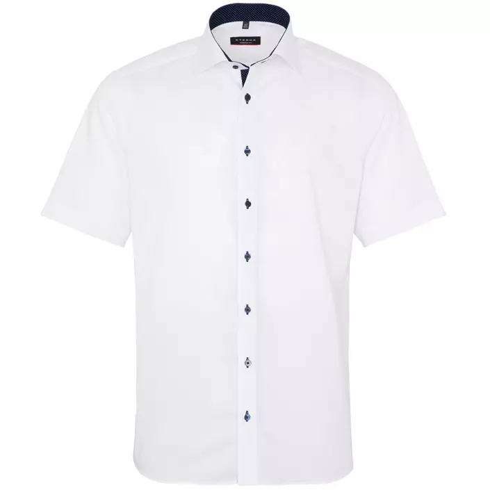Eterna Fein Oxford Modern fit kortærmet skjorte, Hvid, large image number 0