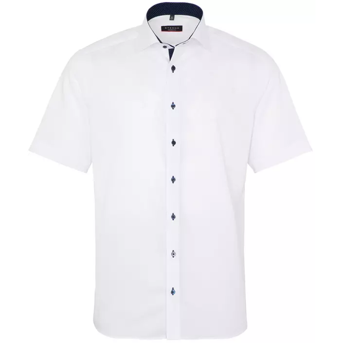 Eterna Fein Oxford Modern fit kurzärmlige Hemd, White, large image number 0