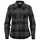 Stormtech Santa Fe women's flannel shirt, Carbon heather/black, Carbon heather/black, swatch
