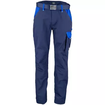 Kramp Original work trousers with belt, Marine/Royal Blue