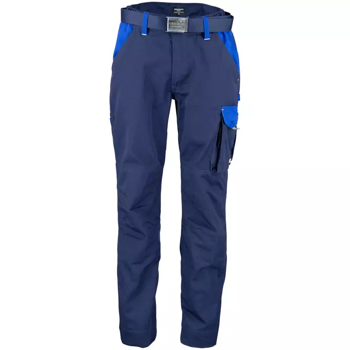 Kramp Original work trousers with belt, Marine/Royal Blue, large image number 0
