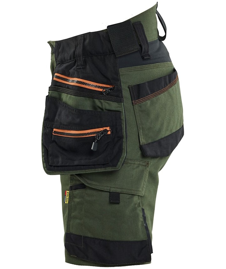 Bl&aring;kl&auml;der Striker women's craftsman shorts, Forest green/Rust, large image number 3