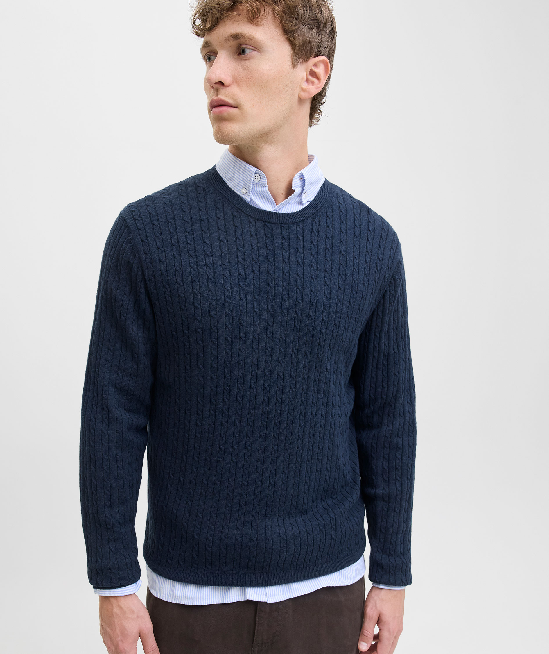 Jack & Jones JJEEMIL striktr&oslash;je, Navy Blazer, large image number 3