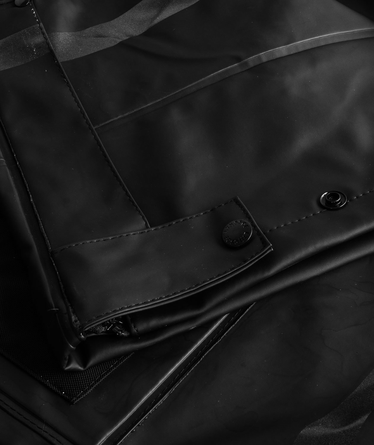 Lyngs&oslash;e PU/PVC rain trousers, Black, large image number 2