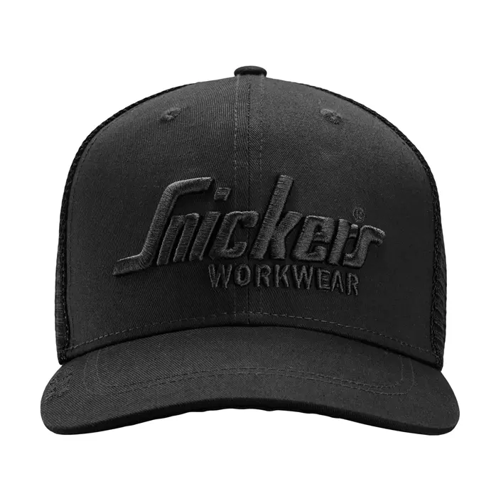 Snickers Trucker cap 9001, Black/Black, Black/Black, large image number 0