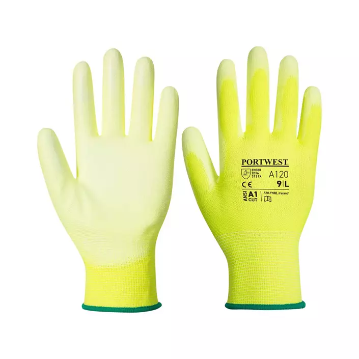 Portwest A120 work gloves, Yellow, large image number 0
