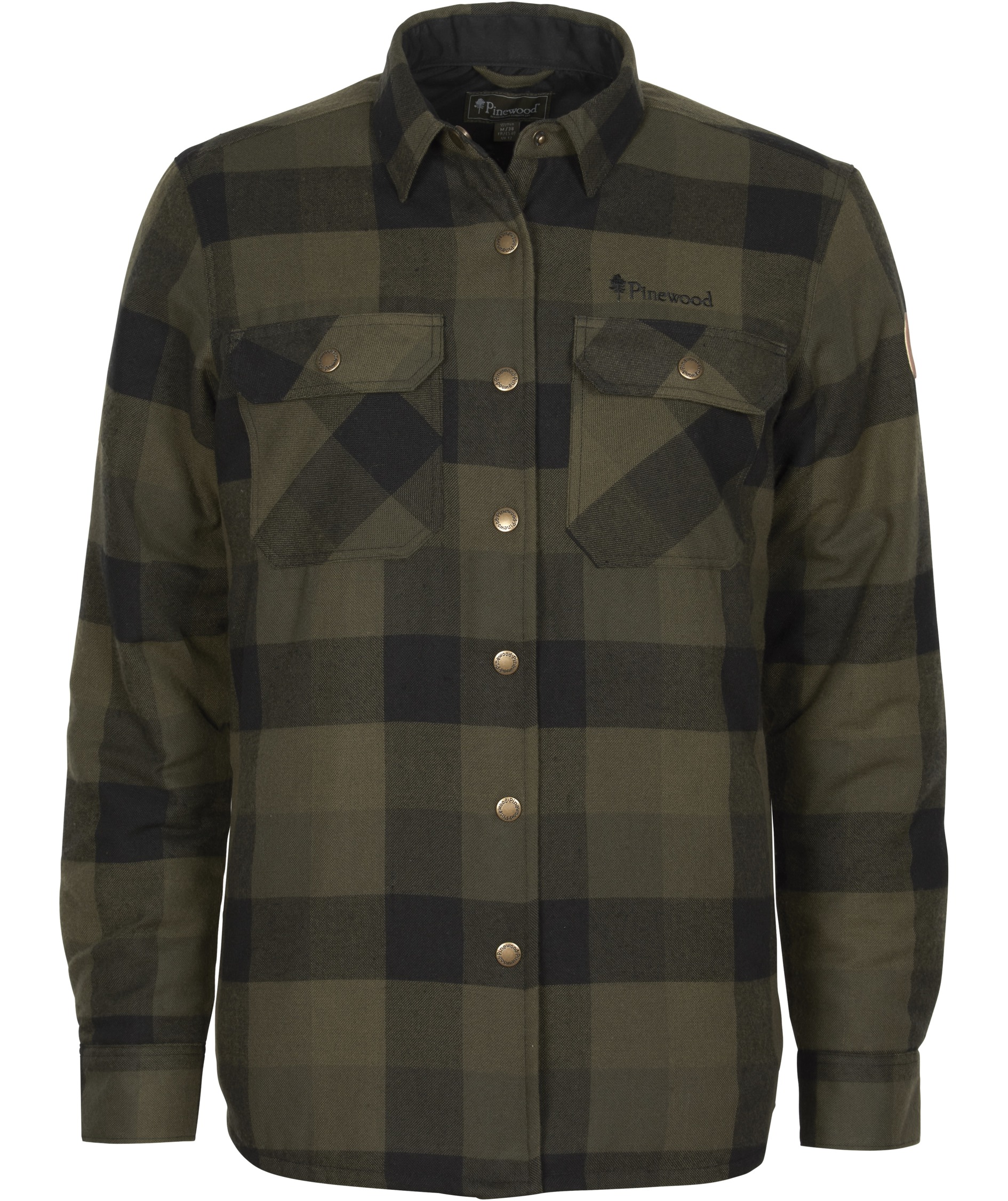 Pinewood Canada Classic 2.0 foret dame skjortejakke, Gr&oslash;n/Sort, Gr&oslash;n/Sort, swatch