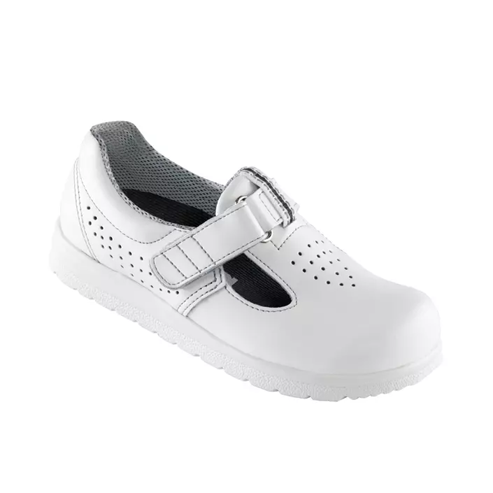 Euro-Dan Classic safety sandals S1, White, large image number 0