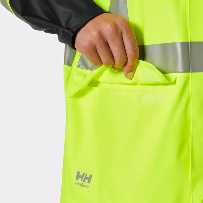Helly Hansen Addvis regnjacka, Varsel Gul/Ebony, large image number 6