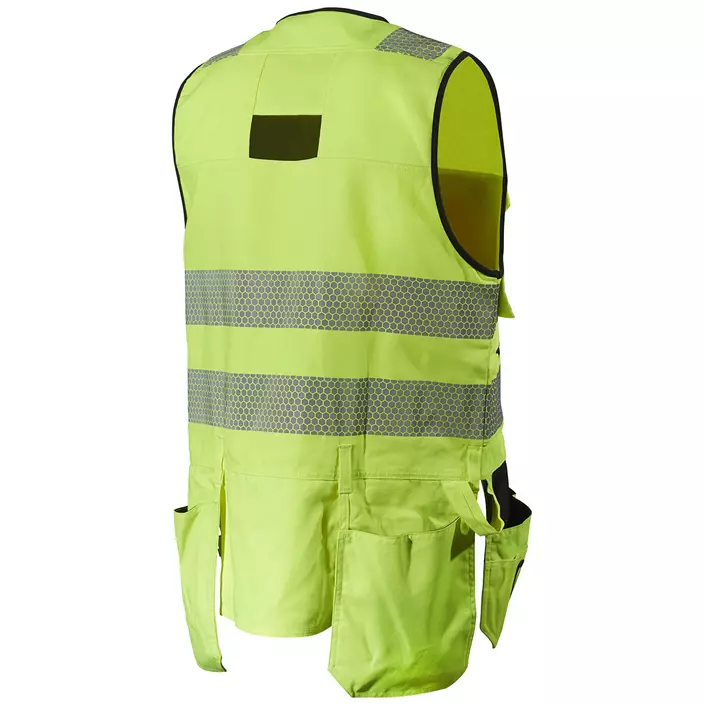 L.Brador Heavy Handwerkerweste 2040PB, Hi-Vis Gelb, large image number 1