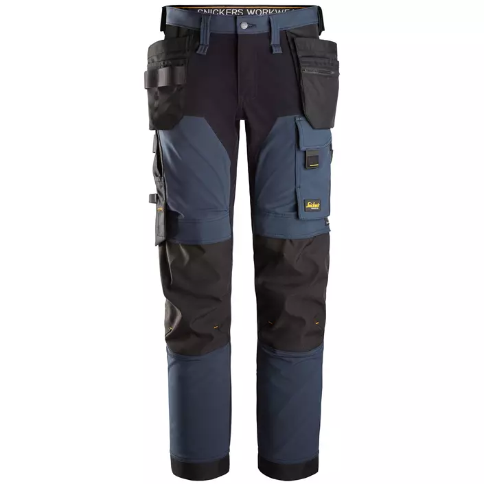 Snickers AllroundWork craftsman trousers 6275 full stretch, Navy/black, large image number 0