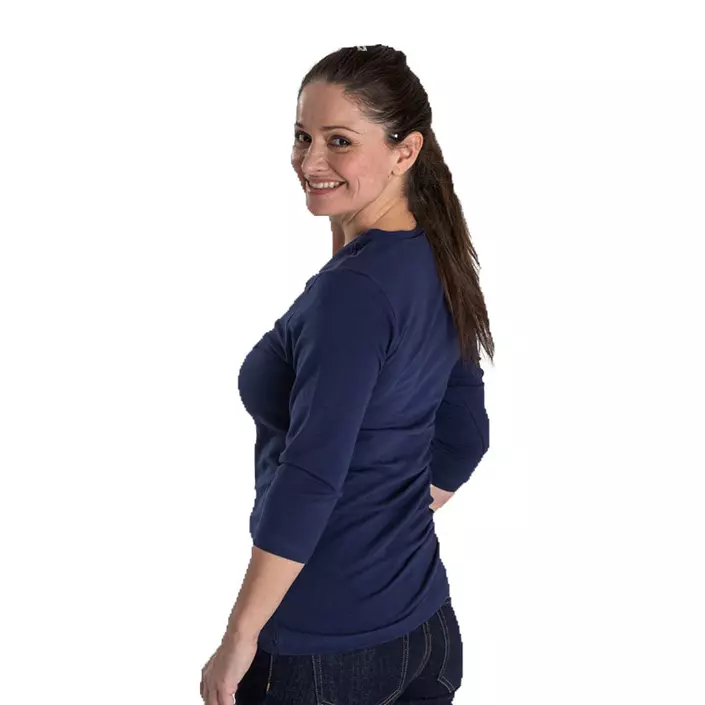Hejco Wilma T-skjorte dame med 3/4 ermer, Marine, large image number 2