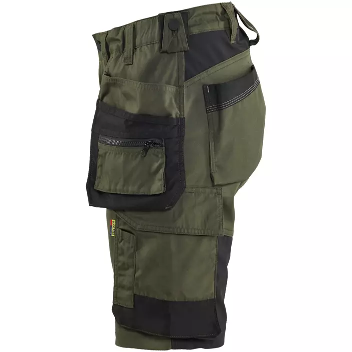Blåkläder dame håndværkershorts, Skovgrøn/sort, large image number 3